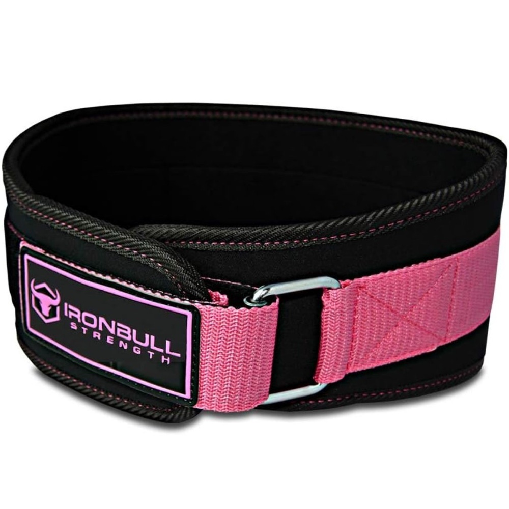 Iron Bull Strength Pink and Black Weightlifting Belt